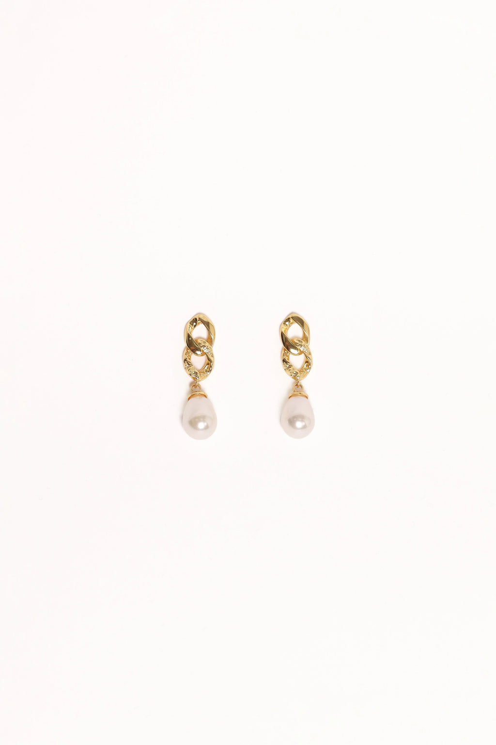 Pearl Drop Stud Earrings
